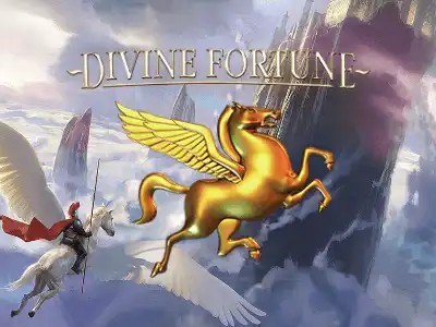 Divine Fortune logo by NetEnt at Leon Casino