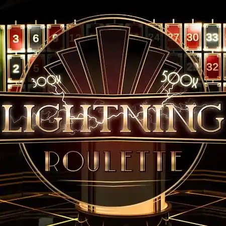 Live Dealer logo of Lightning Roulette from Evolution at Leon Casino