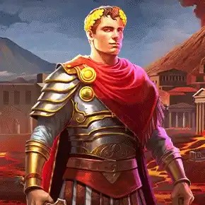 Pompeii Megareels Megaways online game logo by Pragmatic Play on leoncasino-gr.com.gr