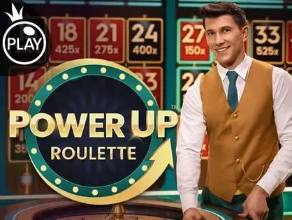 Power UP Roulette slot icon by Pragmatic Play, available at Leon Casino