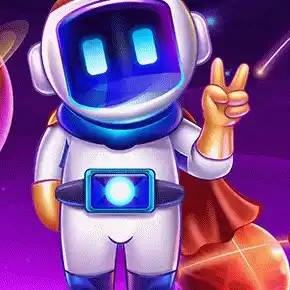 Spaceman online game logo by Pragmatic Play on leoncasino-gr.com.gr